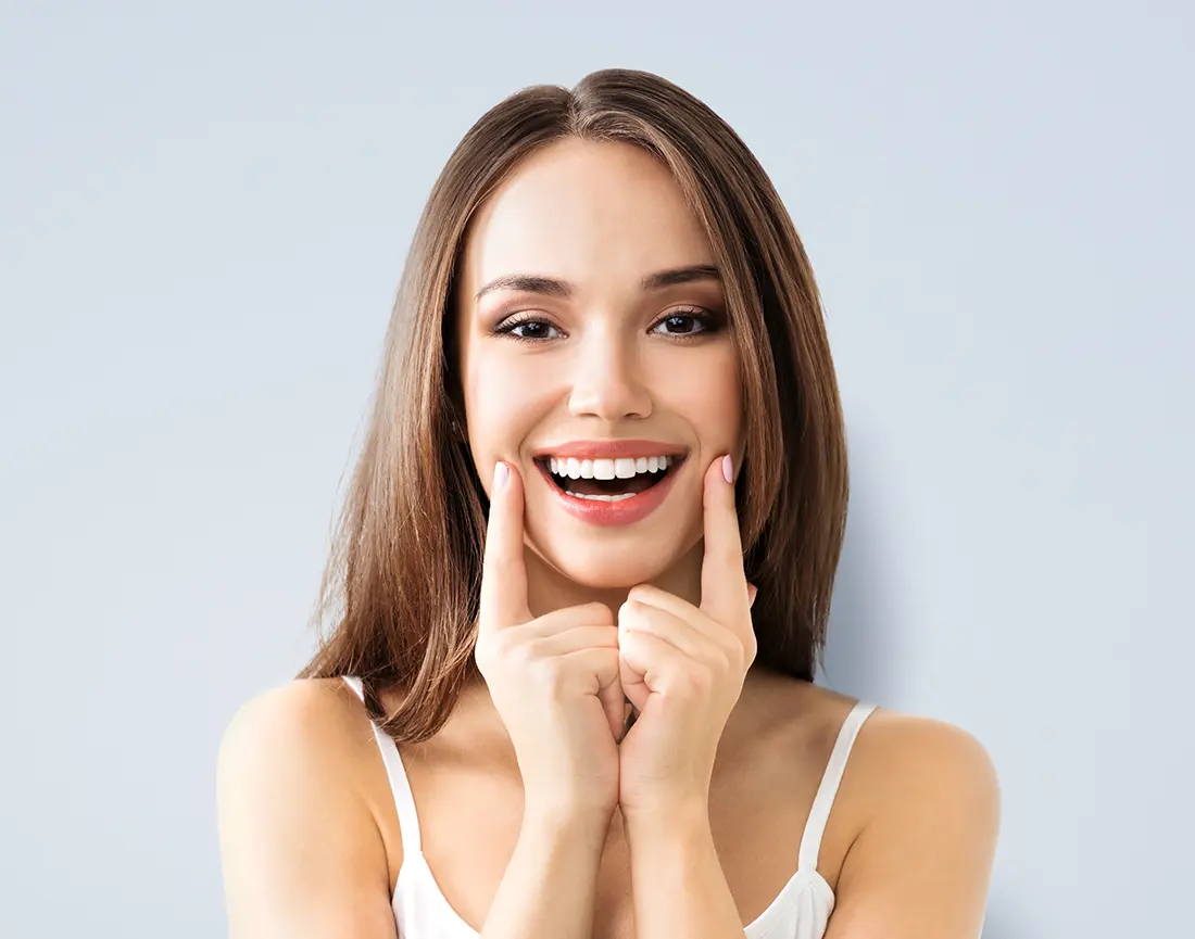 woman smiling
