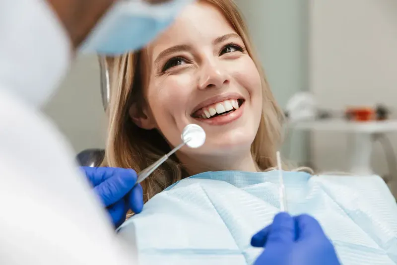 woman smiling